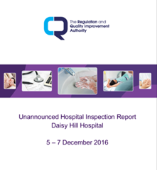 Unannounced Inspection at Daisy Hill Hospital, March 2017