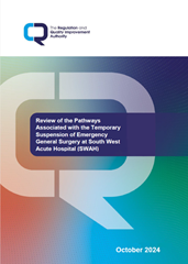 RQIA Publishes Findings of Review of the Pathways Associated with the Temporary Suspension of Emergency General Surgery at South West Acute Hospital