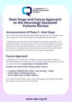 Next Steps and Future Approach to the Neurology Deceased Patients Review